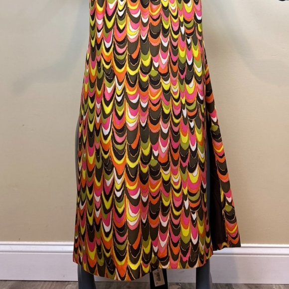 MILLY NY GOLD CHAIN HALTER MAXI DRESS - Picture 4 of 12